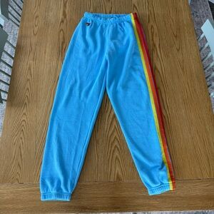 Aviator Nation Five Stripe Sweatpants Sky